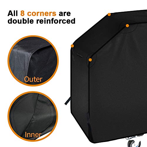 iCOVER 28 inch Griddle Cover for Blackstone, 600D Heavy Duty Waterproof Anti-UV Canvas Flat Top BBQ Covers for 28" Outdoor Cooking Gas Grill Griddles with One Side Shelf - Image 5