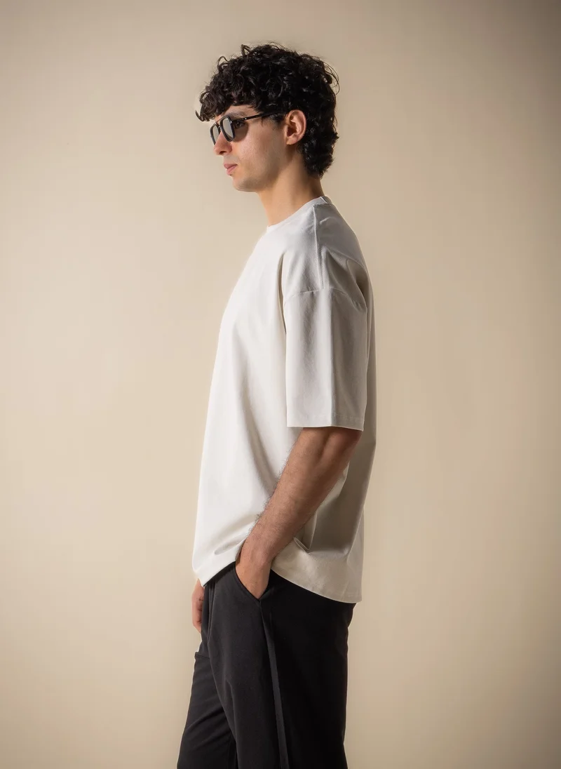 Shapes Beige COMFORT MIDWEIGHT T-SHIRT for Men | Best Price UAE