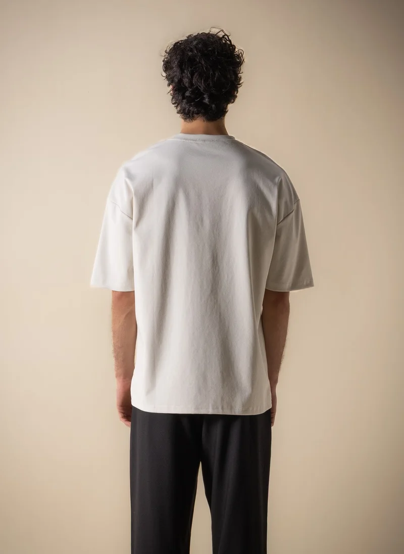 Shapes Beige COMFORT MIDWEIGHT T-SHIRT for Men | Best Price UAE