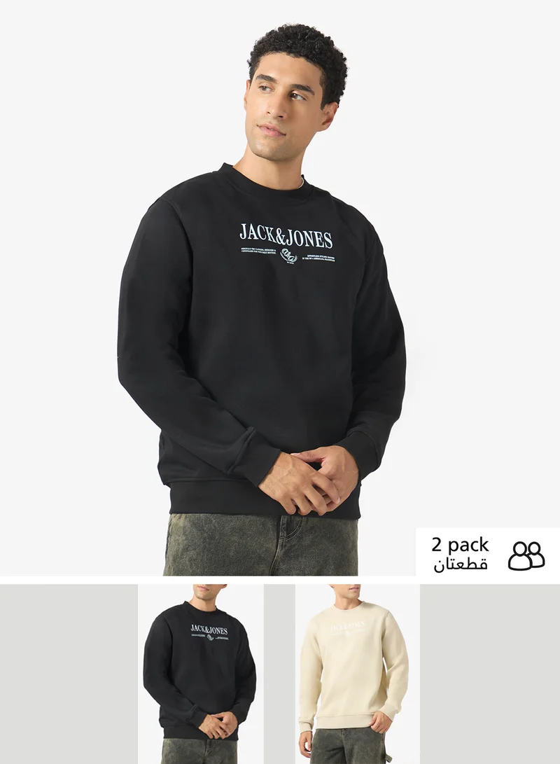2 Pack Crew Neck Sweatshirt