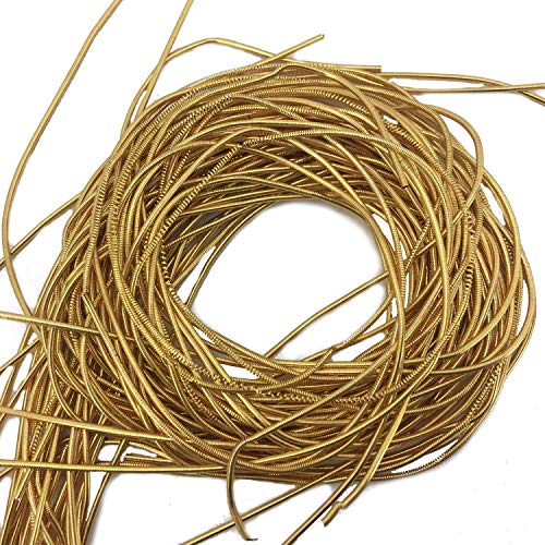 Aumni Crafts Zardosi Flexible Smooth 1mm French Bullion Wires [10 Color X 10 Grams, Total 100 Grams] Spring Dabka Copper Metallic Thread for Embroidery and Jewellery Making - Image 2