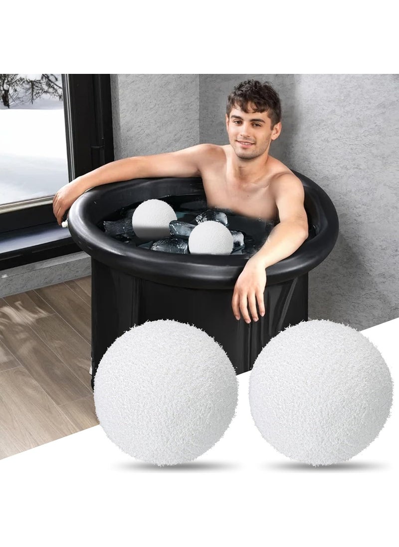 PalkSky Palksky Cold Plunge Filter Scum Absorber, Cold Plunge Accessories, 2Pack Oil Ice Bath Ball Filter, Reusable Ice Bath Water Cleaner Balls for Cold Plunge & Hot Tub 