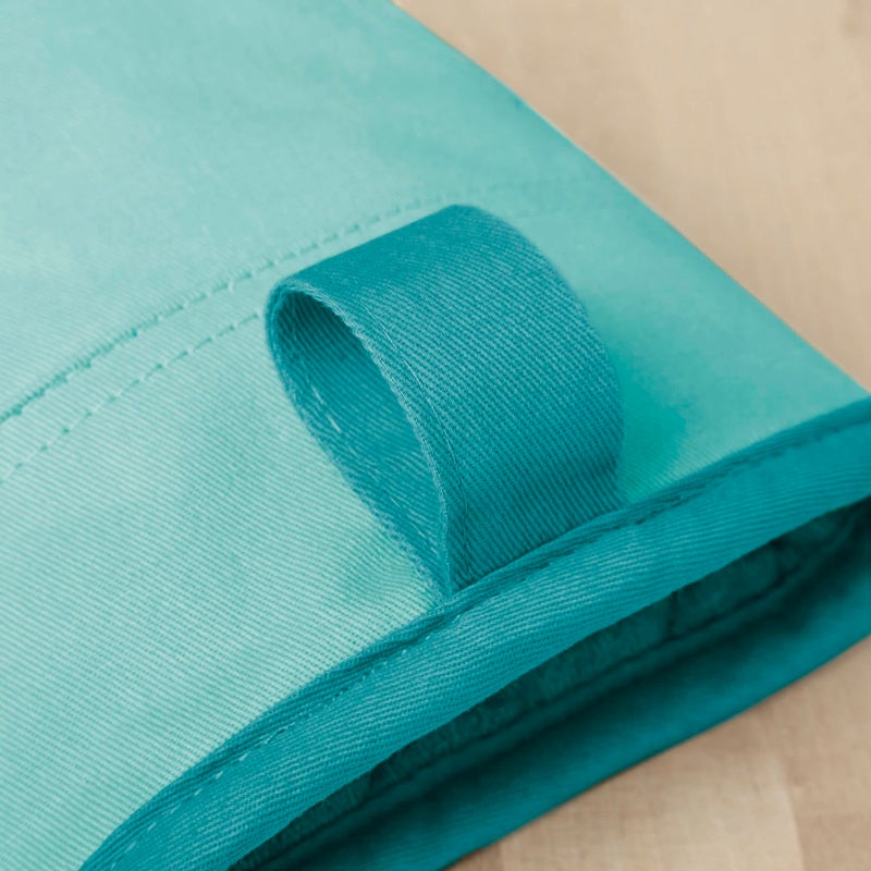 KitchenAid Beacon Two-Tone Non-Slip Mini Oven Mitt Set  Aqua Sky  5.5""x8""  2 Piece - Image 4