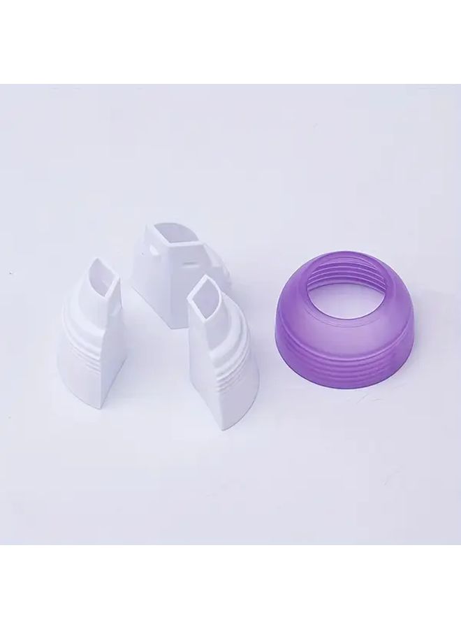 Purple Cream Conversion Coupler 1.8 Inch Three Color Spraying Baking Tool for Piping Bag Nozzle Icing - Image 4