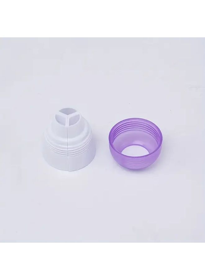 Purple Cream Conversion Coupler 1.8 Inch Three Color Spraying Baking Tool for Piping Bag Nozzle Icing - Image 2