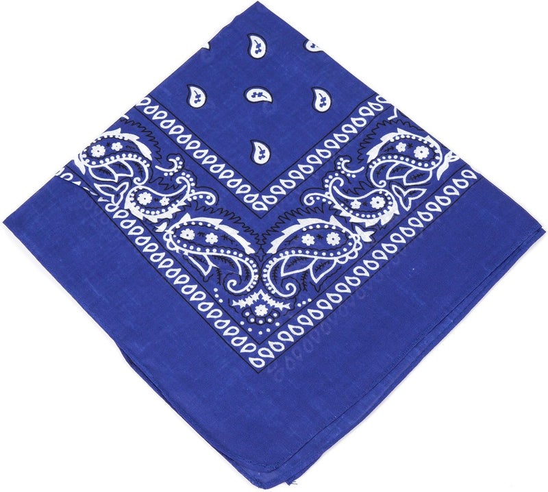 Boolavard 1s, 6s, 9s or 12 Pack Cowboy Bandanas Bandana with Original Paisley Pattern - Image 1