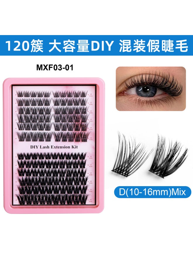 Cer False Eyelash Set European And American Style Asian Thick Eyelash Extension Bundle Combination Cer Lash