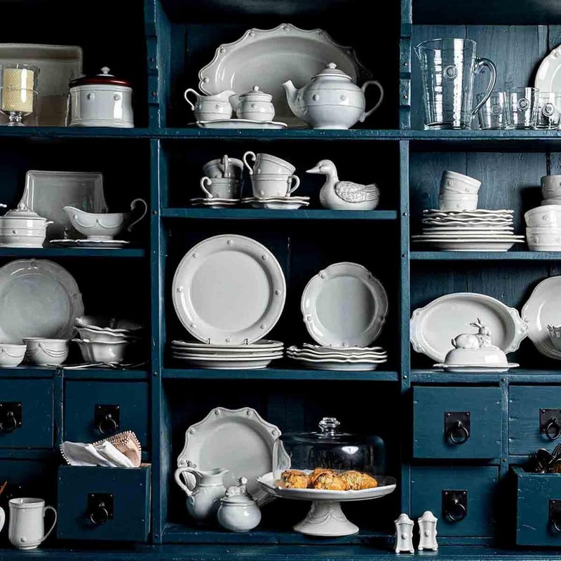 Juliska Berry  Thread Whitewash Tea and Coffee Sugar and Creamer Set3pc - Image 5