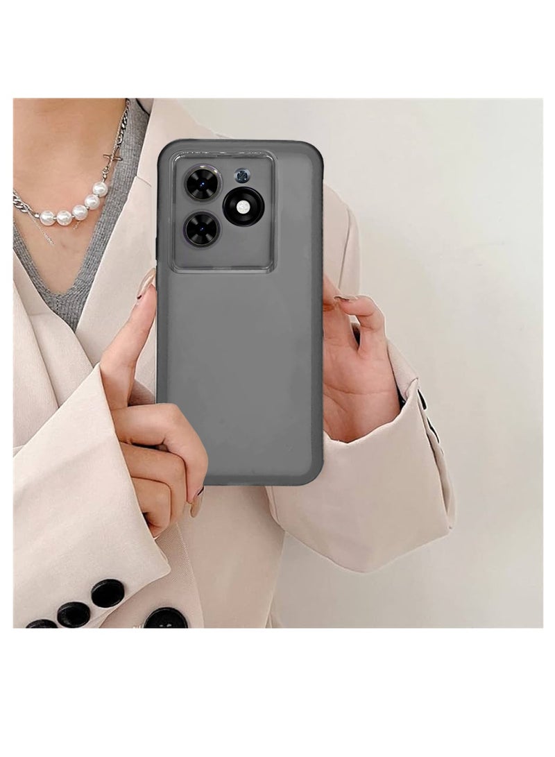 Wtech Soft Transparent TPU Silicone Ultra Thin Phone Stylish Electroplated Camera Border Case Cover For Tecno Pop 8 4G 2023 / Spark 20 4G 2023 / Spark 20C 4G 2023 / Spark Go 2024 4G 2023 Black - Image 2