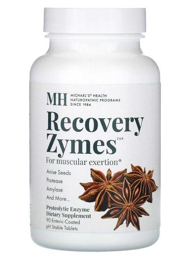 Michael's Naturopathic Recovery Zymes 90 EntericCoated pH Stable Tablets