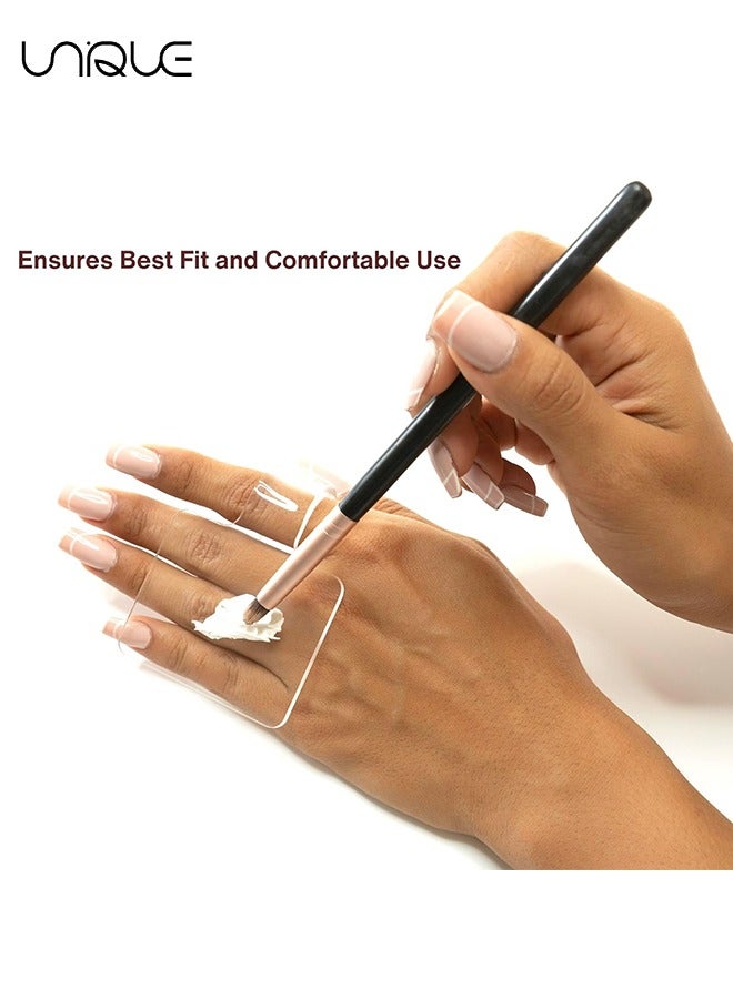 Unique Handheld Makeup Mixing Palette, 2 Pcs Transparent Hand Tray for Mixing Foundation Acrylic Blending Plate For Makeup Lovers and Professionals - Image 4