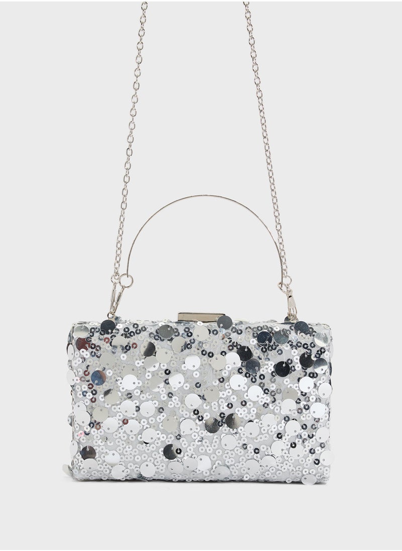 Ella Limited Edition Sequined Clutch Bag  - Image 1