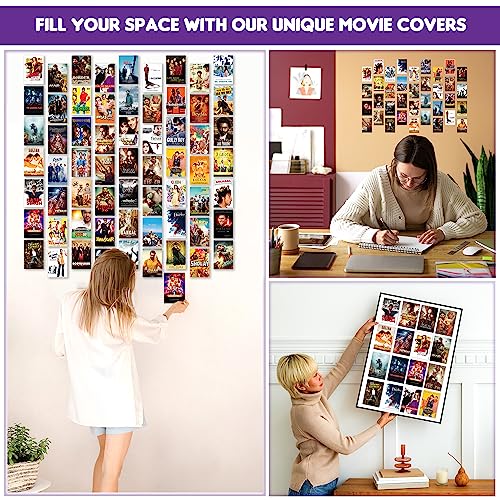 Twinster Aesthetic Bollywood Movie Stickers Collage Kit, Set of 63 Poster for Room Decoration, Home Décor Items Self-Adhesive Wall Stickers Size:4.0X6.0 Inches - Image 4