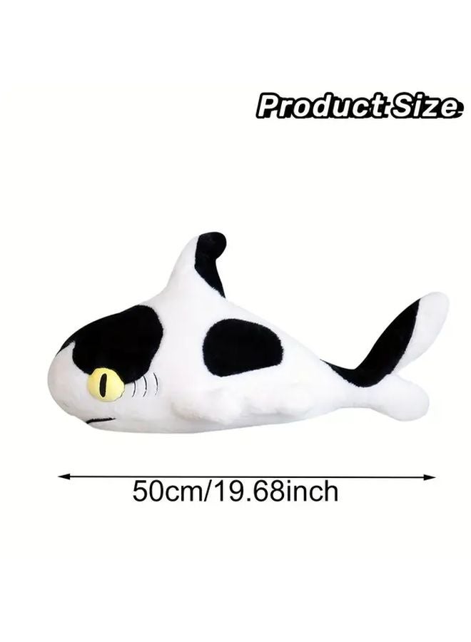 Black White Shark Plush Toy Giant Cute Ocean Animal Doll Gift Home Decoration - Image 3