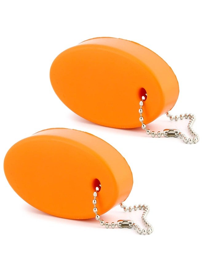 Cornucopia Brands Orange Foam Floating Key Chain Key Floats (2 pack); Great Keychain for Boating,Fishing, Sailing and Outdoor Sports - Image 1