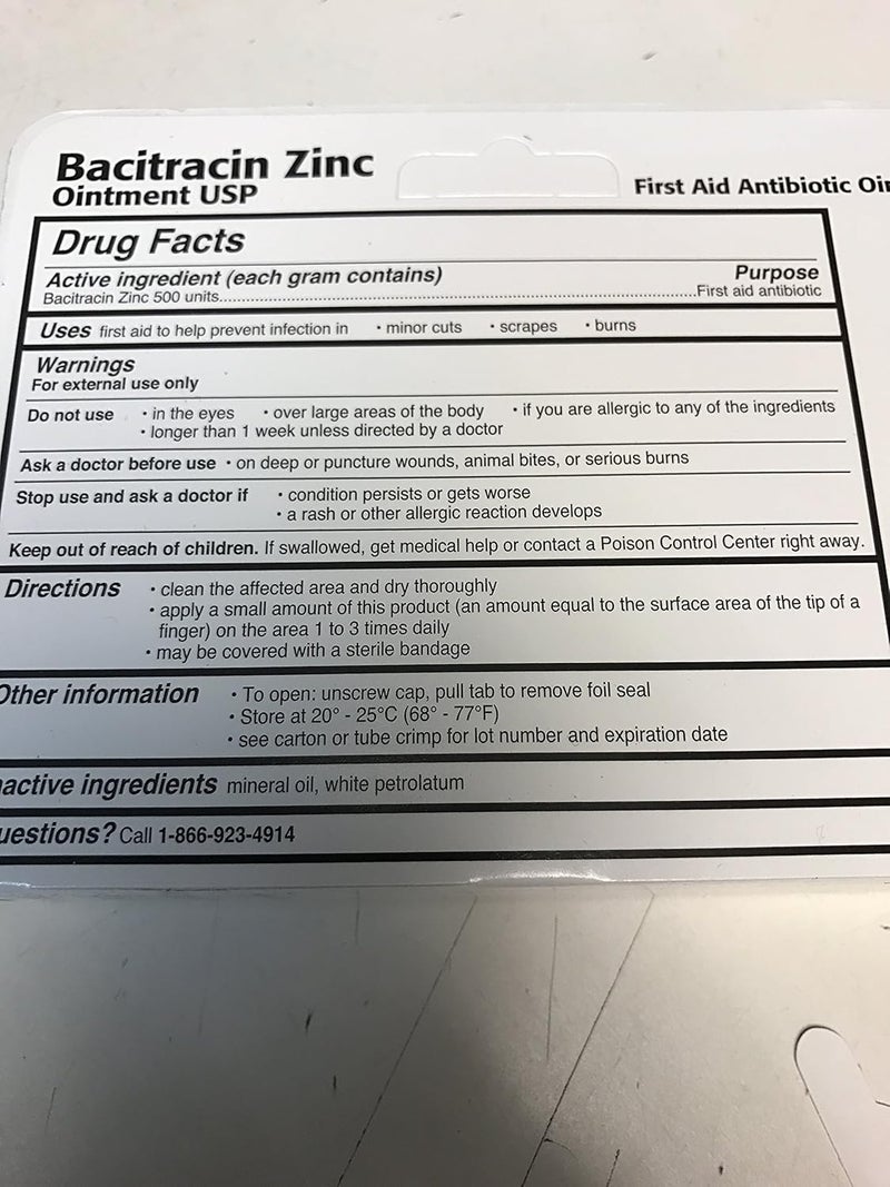 Taro Bacitracin Zinc Ointment 1oz Pack of 2 White Ointment Antiseptic Ointments - Image 2