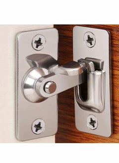Y&D 90 Degree Heavy Duty Stainless Steel Bar Gate Latches Safety Door Lock Lever Bolts for Doors Security Clasp Hasp Latch, Extra Thick Bolt  - Image 1