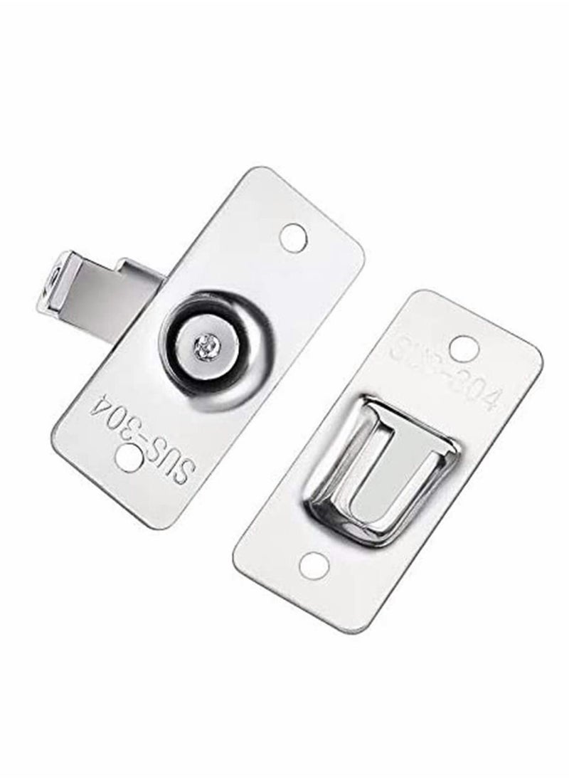 Y&D 90 Degree Heavy Duty Stainless Steel Bar Gate Latches Safety Door Lock Lever Bolts for Doors Security Clasp Hasp Latch, Extra Thick Bolt  - Image 3
