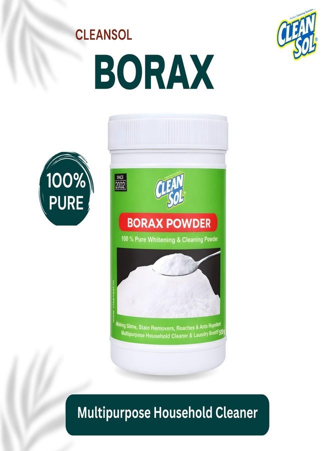 Cleansol Borax Powder 500 g | Multipurpose Cleaning Powder & Laundry Booster | Detergent Enhancer, Stain Removal & Slime Making Use - Image 3