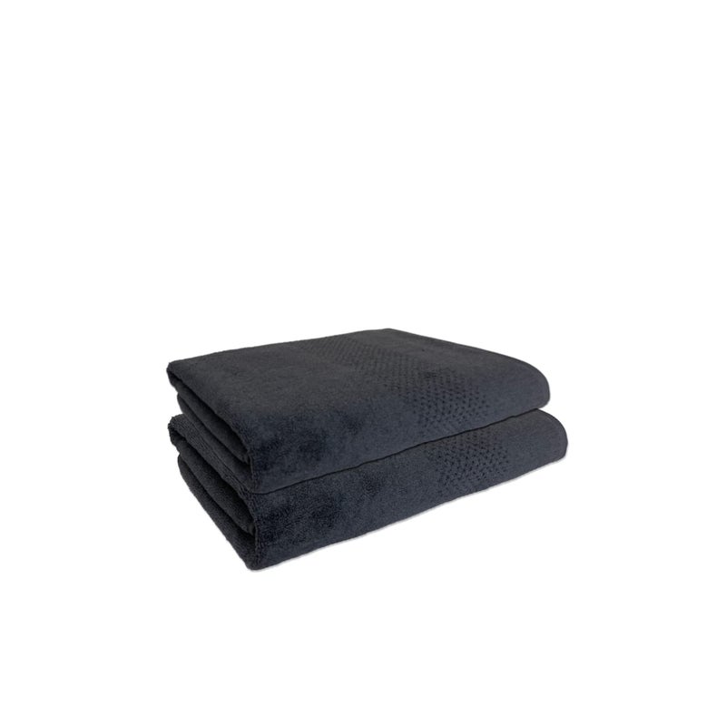 Spaces 100% Cotton Hand Towel Special Texture Ultra Soft Quick Dry Nano Spun(Solid 40CMX60CM)-Shadow - Image 2