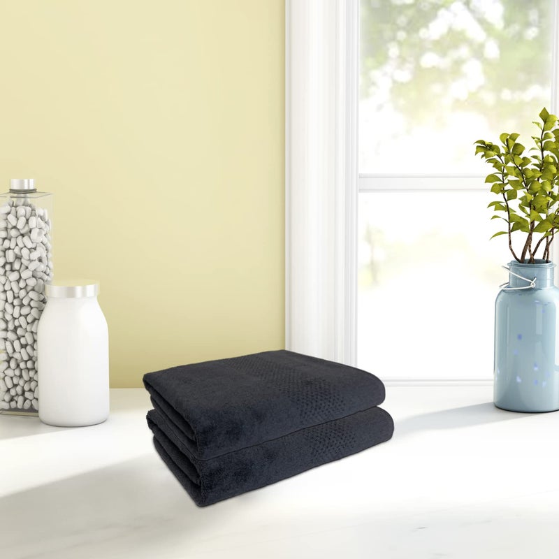 Spaces 100% Cotton Hand Towel Special Texture Ultra Soft Quick Dry Nano Spun(Solid 40CMX60CM)-Shadow - Image 1