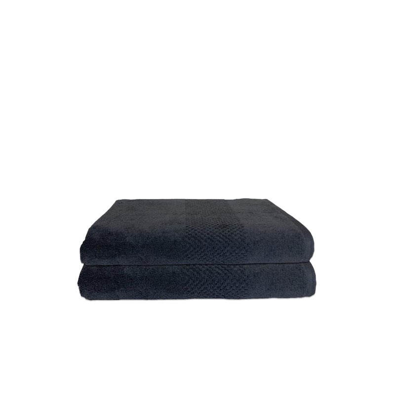 Spaces 100% Cotton Hand Towel Special Texture Ultra Soft Quick Dry Nano Spun(Solid 40CMX60CM)-Shadow - Image 3