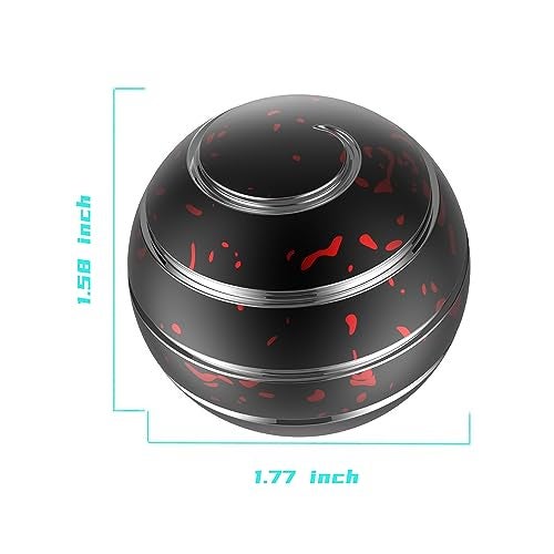 Apqdw Kinetic Desk Toy 177 Kinetic Spinning Desk Toys for Adults Fidget Toys for Party Favors Christmas Stocking Stuffers Easter Basket 45MM Black Red - Image 5