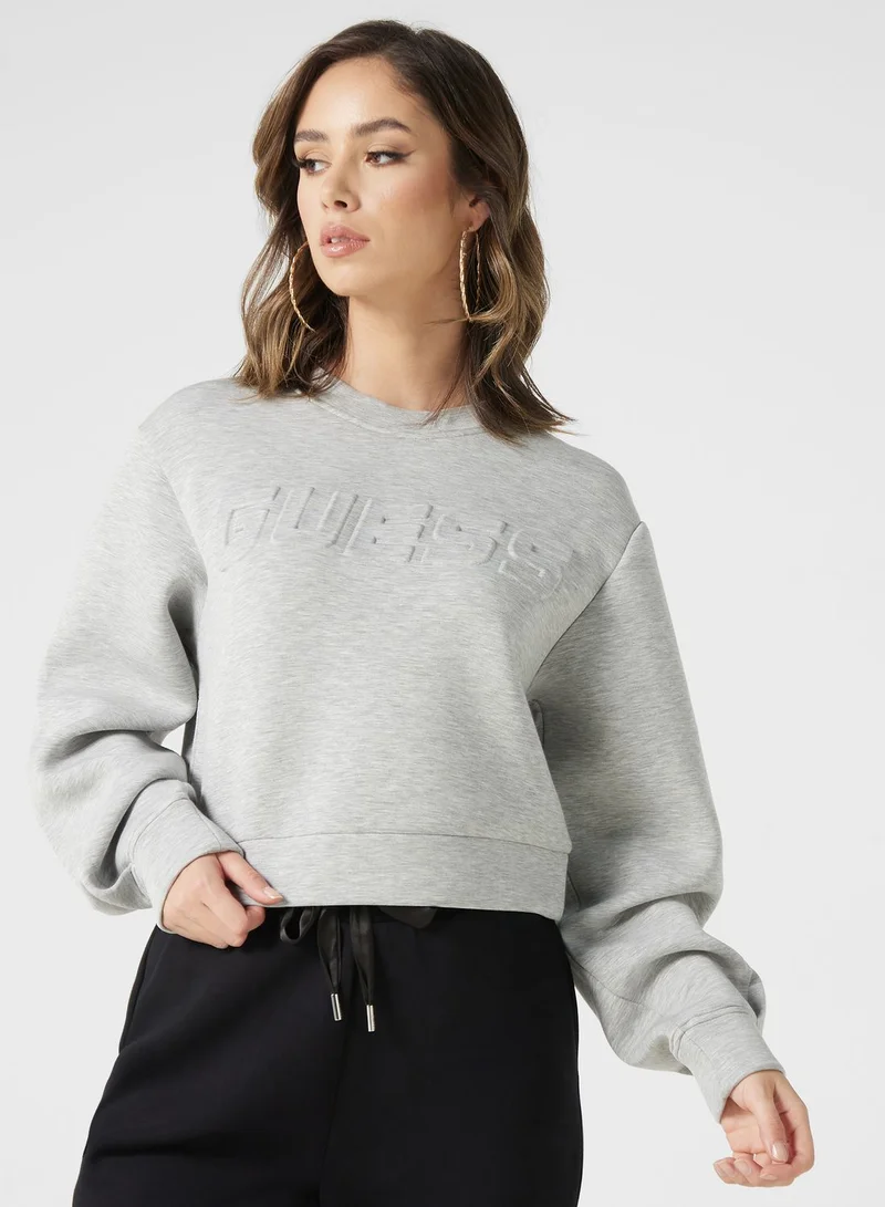 GUESS Logo Knitted Sweatshirt