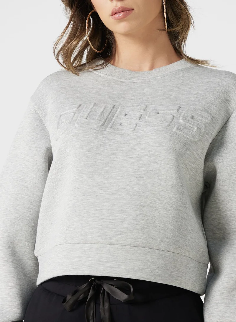 GUESS Logo Knitted Sweatshirt