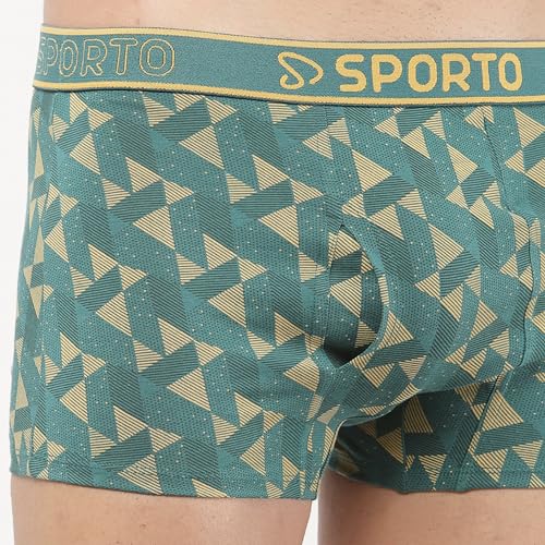 sporto Cotton Printed Trunks for Men's Combo Pack of 2 (Colour and Print May Vary) - Image 5