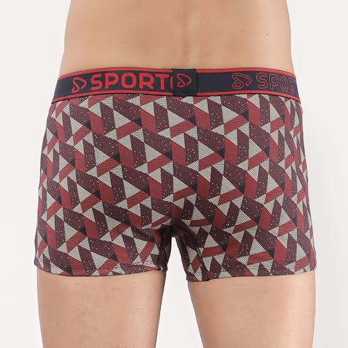 sporto Cotton Printed Trunks for Men's Combo Pack of 2 (Colour and Print May Vary) - Image 4