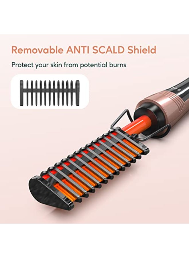 Terviiix Electric Hot Comb for Lace Front Wigs Pressing Combs for Black Women Hair AntiScald Straightening Comb with Keratin Argan Oil Infused Teeth Temperatures Adjustable 60 Min Auto Shut Off - Image 4