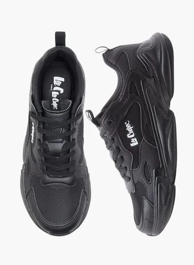 Lee Cooper Men's Panelled Sneakers with Lace-Up Closure
