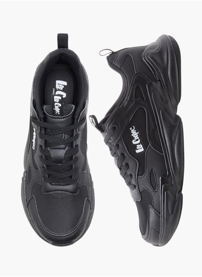 Lee Cooper - Men's Panelled Sneakers with Lace-Up Closure - Image 1