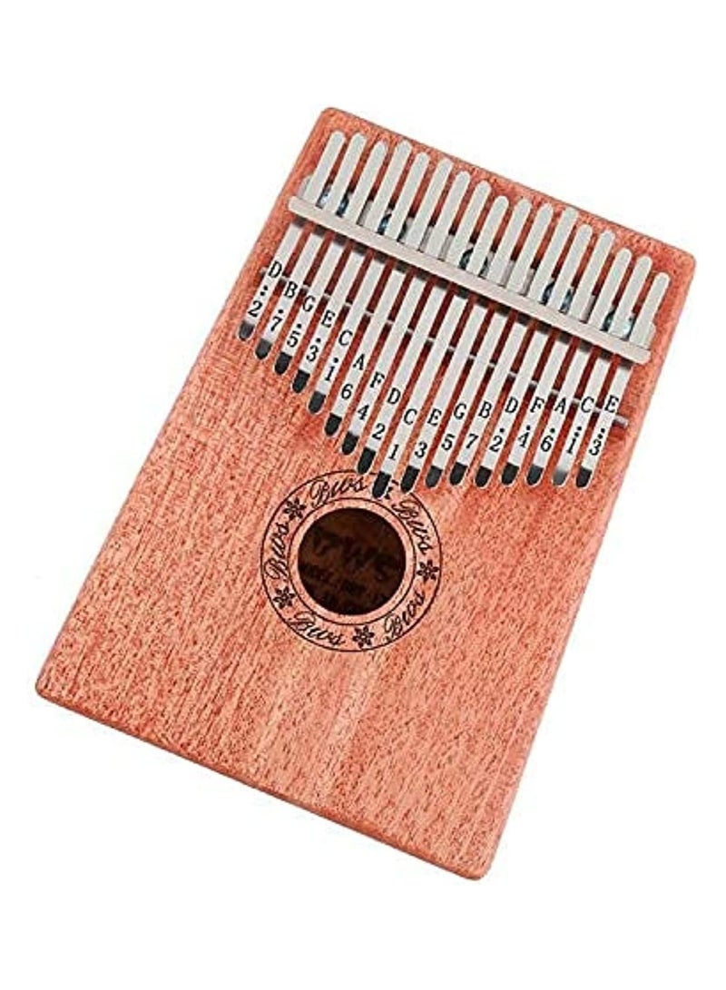 Kalimba Portable 17 Keys Kalimba Thumb Piano High-Quality Wooden Mbira Marimba Sanza of Attached Ore Metal Tines Body Musical Instrument With Shoulder Bag Ideal Kids Gift Toys  - Image 1