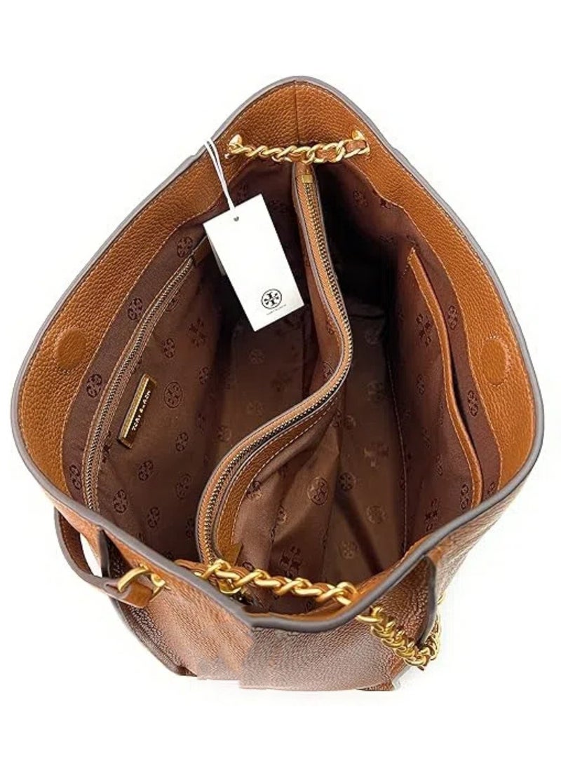 Burch - Tory Burch Britten Cowhid Fashion Simple Commuter Large Capacity Tote Handbag Shoulder Bag - Image 1
