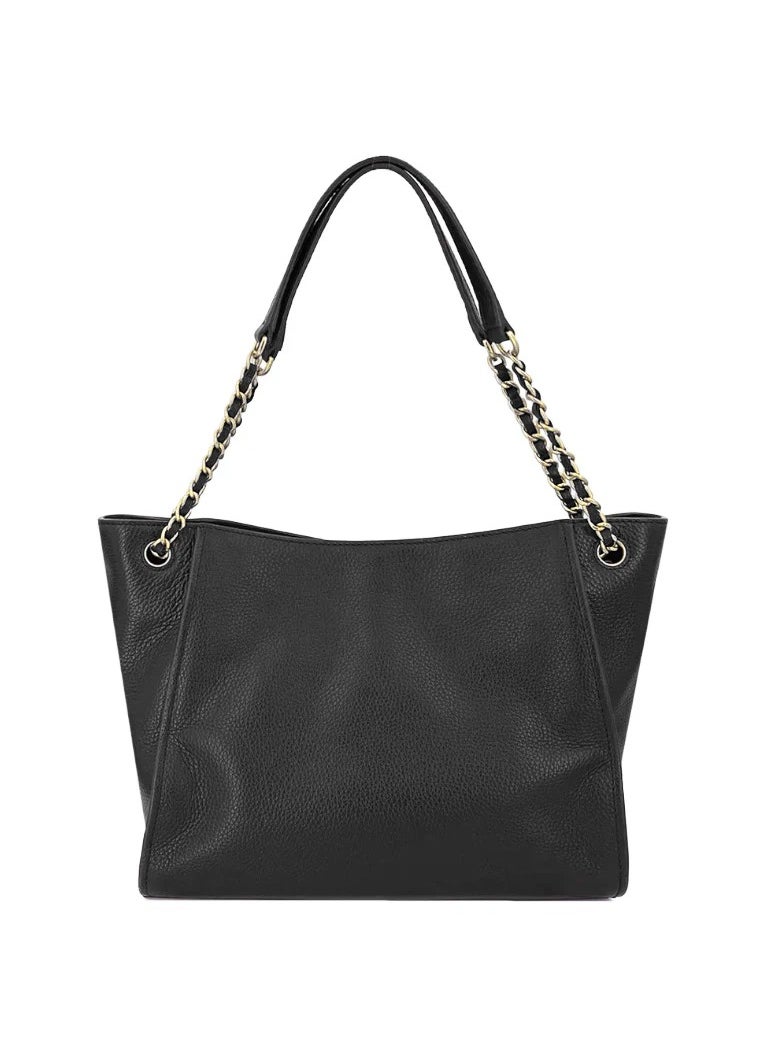 Burch - Tory Burch Britten Cowhid Fashion Simple Commuter Large Capacity Tote Handbag Shoulder Bag - Image 1