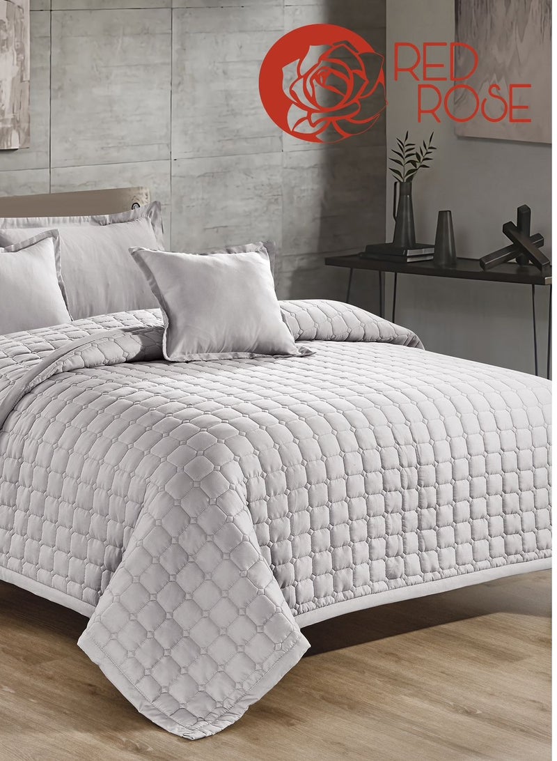 ريد روز طقم لحاف نفرين مفرش مضغوط مكون من 6 قطع مايكروفايبر مقاس 240x220 سم - Image 2