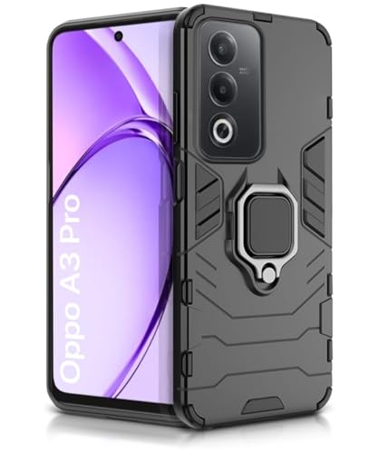 AIBEX Armor Back Cover Compatible for Oppo K12X 5G / Oppo A3 Pro 5G| Rugged Shockproof Case with Ring Holder & Kickstand | Military-Grade Protection | Magnetic Car Mount Compatible - Image 1