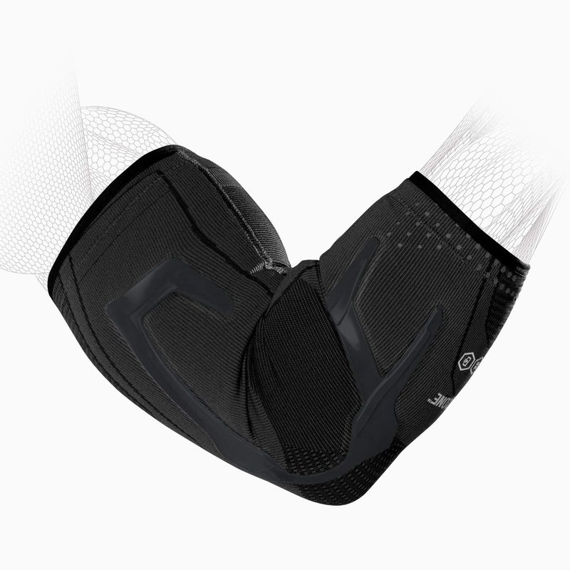 DonJoy Performance TRIZONE Compression Sleeve: Elbow Support Brace  Black  Small