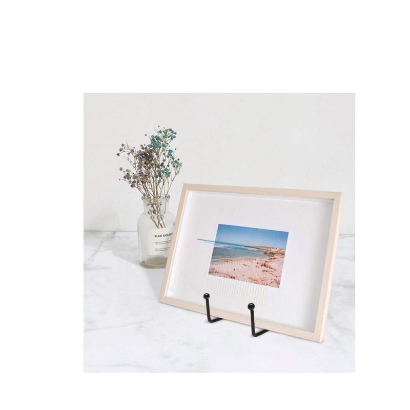 SOLARAE حاملات الأطباق للعرض - حامل أطباق بقطر 3 إنش + حامل إطار معدني للصور، الأطباق الزخرفية، الكتب، حامل الصور (عبوة 2) - Image 5