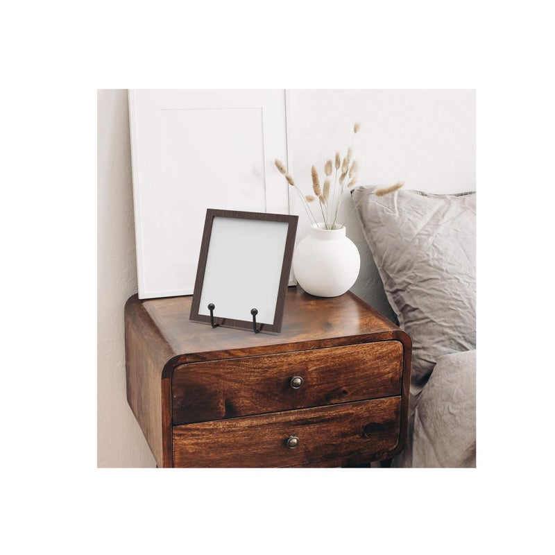 SOLARAE حاملات الأطباق للعرض - حامل أطباق بقطر 3 إنش + حامل إطار معدني للصور، الأطباق الزخرفية، الكتب، حامل الصور (عبوة 2) - Image 2