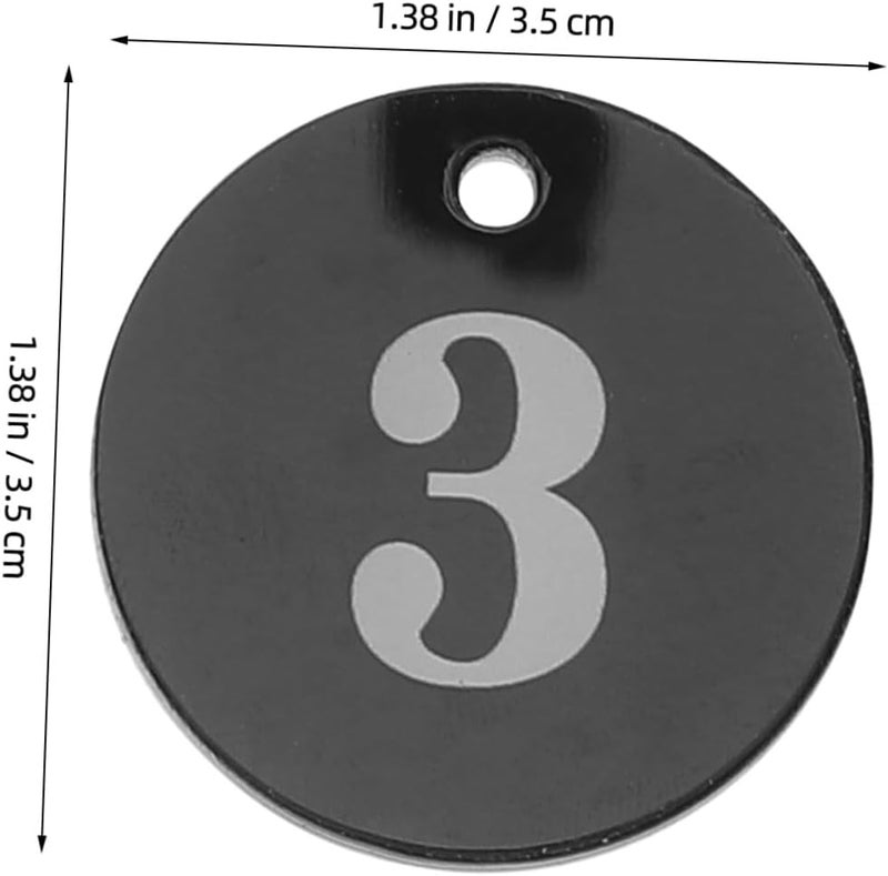 Global flexible sizing options 50pcs Acrylic Round Id Number Tags 1-50 with Hole for Identification Coding, Key Cabinet Organization, Plant Labeling, and Luggage Marking Longevity optimized build Temp fluctuation resistant crafted quality Any KSA address orderable General need oriented design Gulf user preference oriented build Light & sturdy Nationwide delivery Quick use-switch compatible build Surface safe Multi stock guarantee supply Tight fitted parts Global production standard crafted Stain resistant Indoor outdoor use Extra part combo compatible Assorted natural tone picks Odor free color Big & small space compatible Newly stocked local goods Matte anti slip finish Continuous warehouse supply Small apartment fit KSA stocked goods All budget friendly options - Image 2