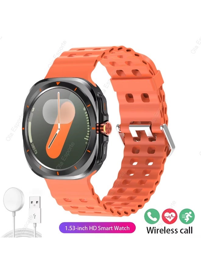 Smart Watch IP68 Waterproof Fitness Bluetooth Call Compass Talk Heart Rate Health Monitoring Smartwatch for Men Women - Image 1