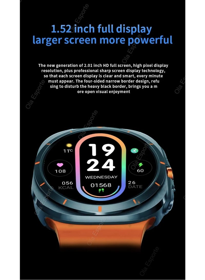 Smart Watch IP68 Waterproof Fitness Bluetooth Call Compass Talk Heart Rate Health Monitoring Smartwatch for Men Women - Image 4