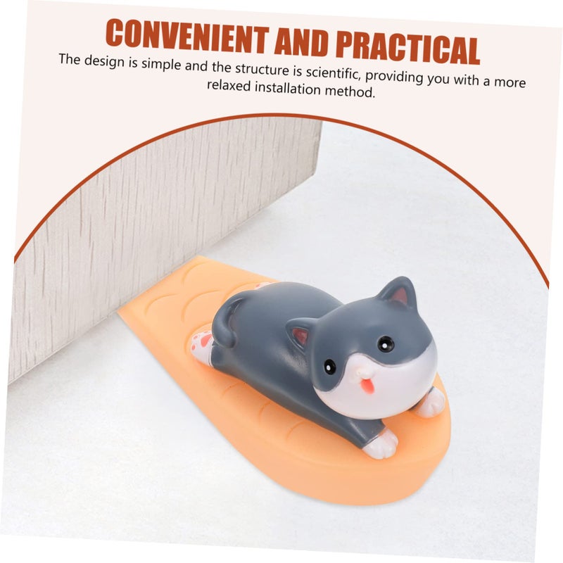 Non Slip Animal Door Stopper Wedge 14X7X5CM Multicolor For Home Office Safety - Image 5