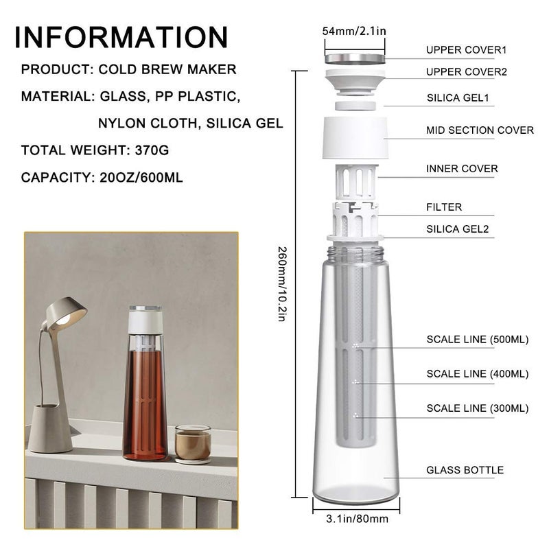 TIMEMORE Icicle Cold Brew (White) - Image 2