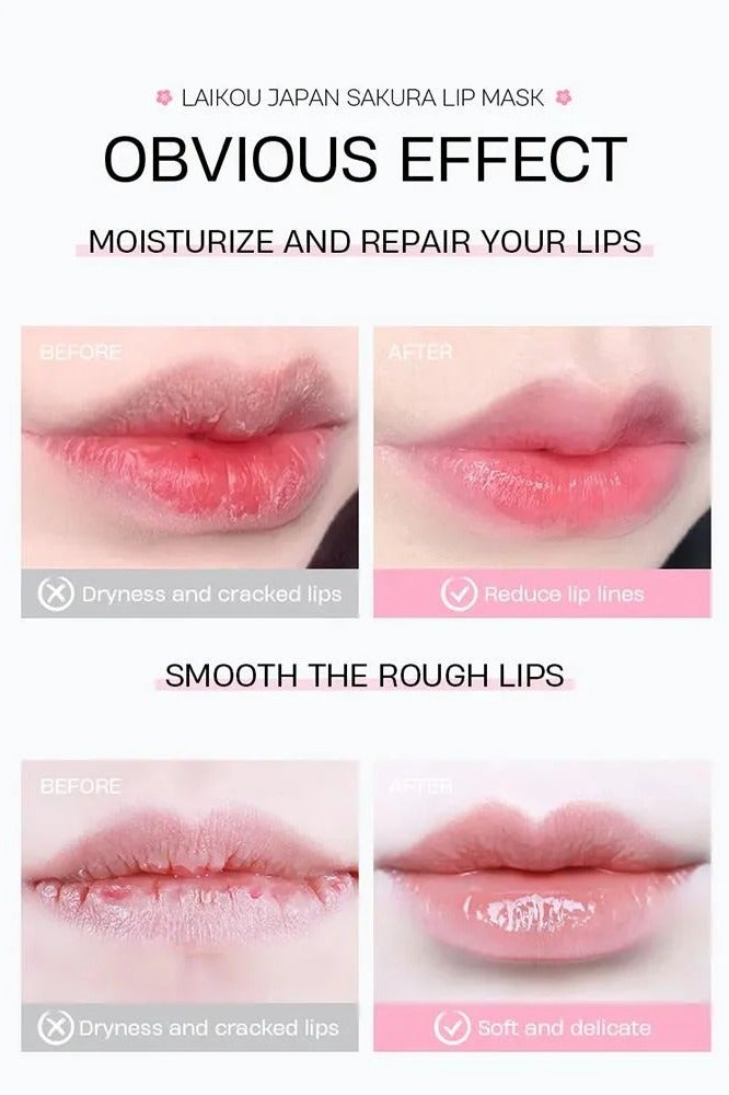 Laikou Japan Sakura Lip Mask with Sakura Extract - 8g - Image 3