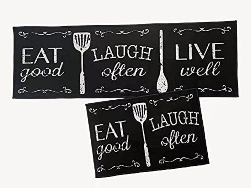 Home-Cloud Kitchen mat 6mm Fruit Printed Thick Anti Slip, Washable, Big Size, Printed, Designer Folding Kitchen Mat for Floor Home Bedroom Size (40 x 120 cm 40 x 60 cm)(Cup_Love_Brown) - Image 4