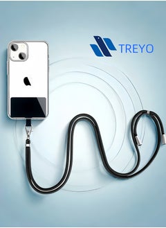 TREYO Adjustable Universal Phone Lanyard - High-Quality Nylon Strap with USB Charging and Fingerprint Compatibility, Anti-Theft Design, Ideal for Phones, Work Cards, Student IDs, and Keychains  - Image 1